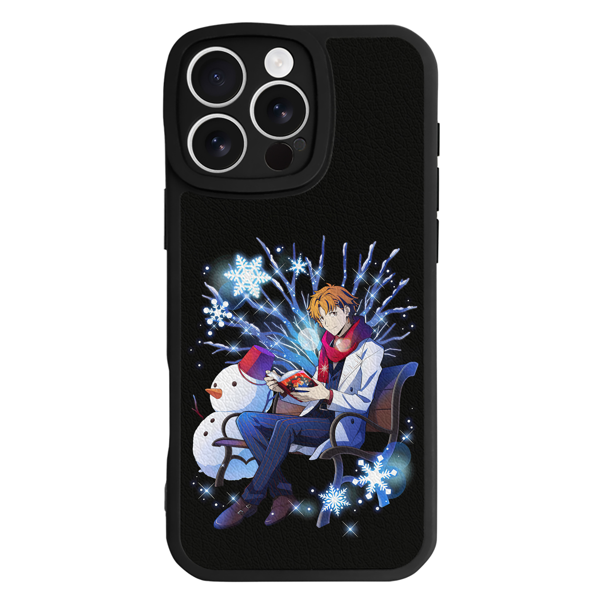 （画像用） 文豪ストレイドッグス Bungo Stray Dogs 【iPhone 16シリーズ対応】シリコンスマホケース（レザー調） 材質：シリコン